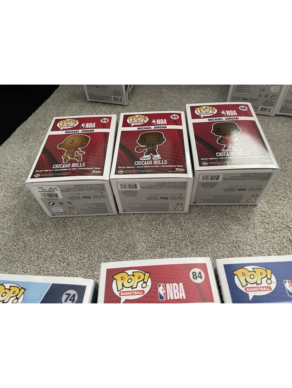 Michael Jordan Funko Pop Lot Of 6 (54, 55, 56, 74, 84, 100) - Picture 7 of 7